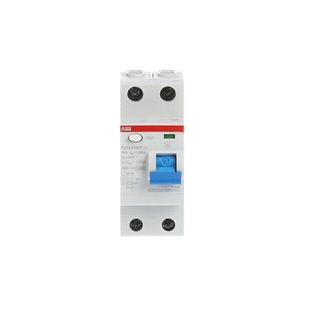 ABB 2CSF202199R1400 F202A-40/0 03 FI-Schalter Typ A 110V RCCB 2P 40A 30mA für 110V AC-Netz