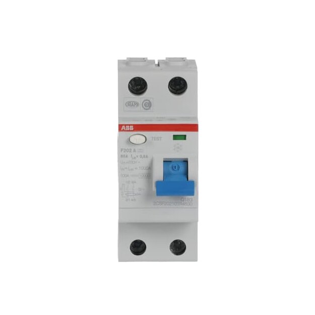 ABB 2CSF202101R4630 F202A-63/0 5 FI-Schutzschalter 2P Typ A 63A 500mA