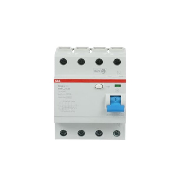 ABB 2CSF204101R4900 F204A-100/0 5 FI-Schutzschalter 4P Typ A 100A 500mA