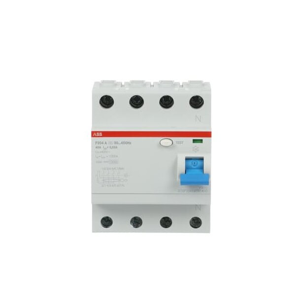 ABB 2CSF204197R1400 F204A-40/0 03/400H FI-Schutzschalter 4P Typ A 40A 30mA 400Hz