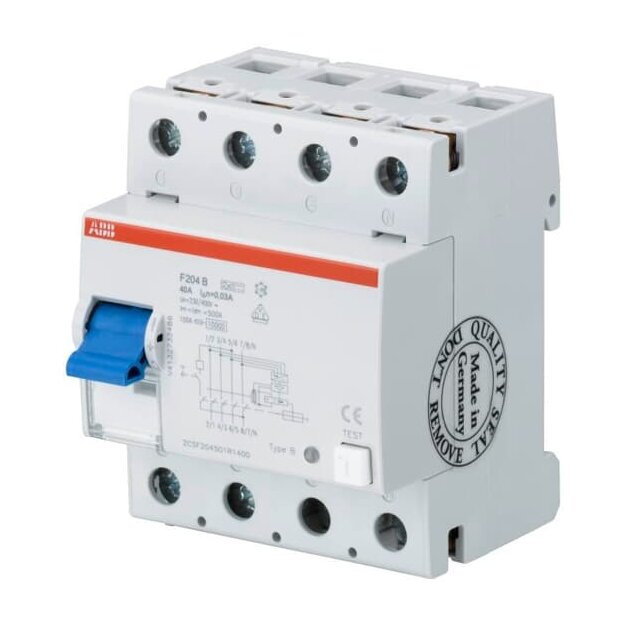 ABB 2CSF204723R3000 F204B+100/0 3L FI-Schutzschalter 4P TypB+ 100A 300mA kurzzeitverz. N-link