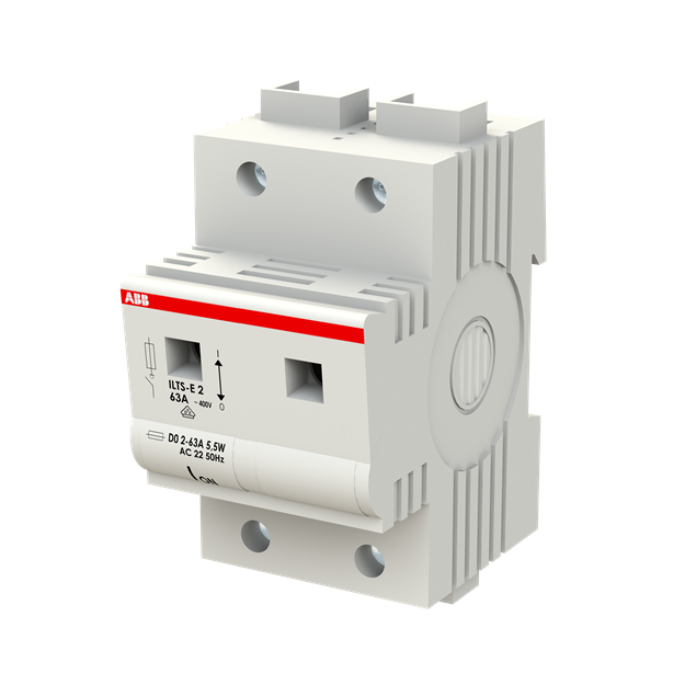 ABB 2CDE102001R1901 ILTS-E2D0 Sich.-Lasttrennschalter D0 2P. 63A