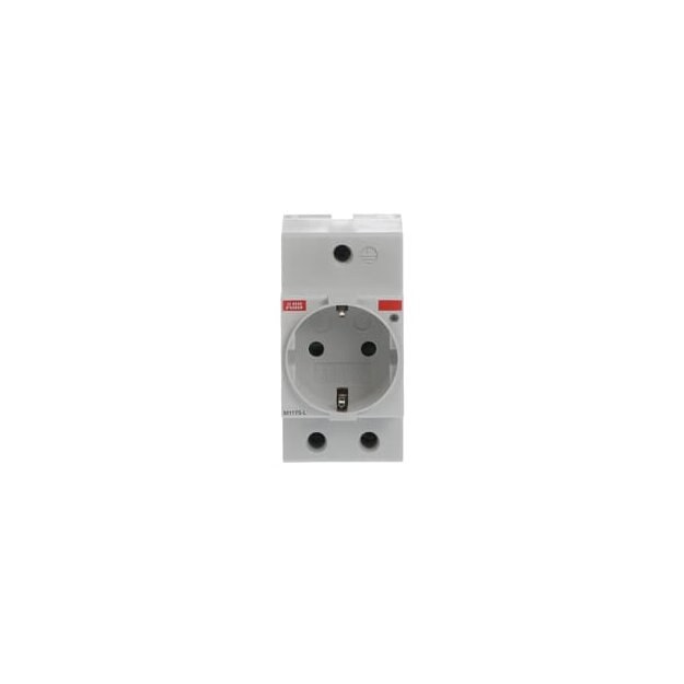 ABB 2CSM212000R0721 SCHUKO-Steckdose M1175-L lichtgrau  RAL 1173 mit integrierter Kontrollleuchte