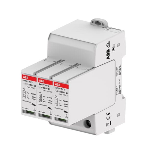 ABB 2CTB812120R1000 OVR PV T1-T2 12.5-1.000 P QS SPD Typ 1+2 geprüft  12.5 kA