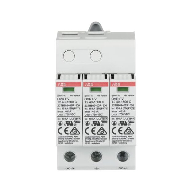 ABB 2CTB802400R1500 OVR PV T2 40-1500 P SPD Typ 2 für PV-Anlagen bis 1500 V DC