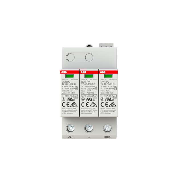 ABB 2CTB802401R1500 OVR PV T2 40-1500 P TS SPD Typ 2 für PV-Anlagen bis 1500 V DC