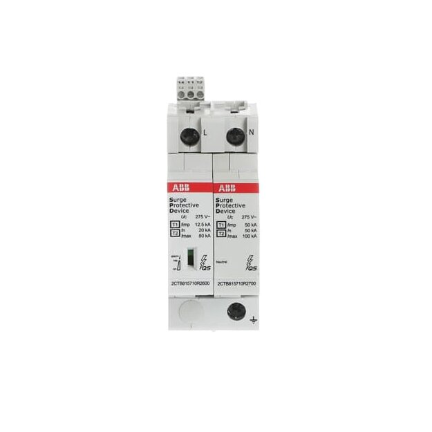 ABB 2CTB815710R0100 OVR T1-T2 1N 12.5-275s P TS QS Kombi-Ableiter T1-T2 12.5kA/Pol  TT/TN