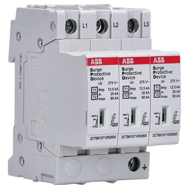 ABB 2CTB815710R1800 OVR T1-T2 3L 12.5-275s P QS Kombi-Ableiter T1-T2 12.5kA/Pol  TNC