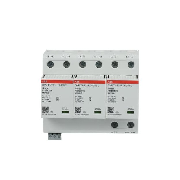 ABB 2CTB812751R2300 OVR T1-T2 3L 75-255 P TS Kombiableiter 3p für TNC Netze mit FM