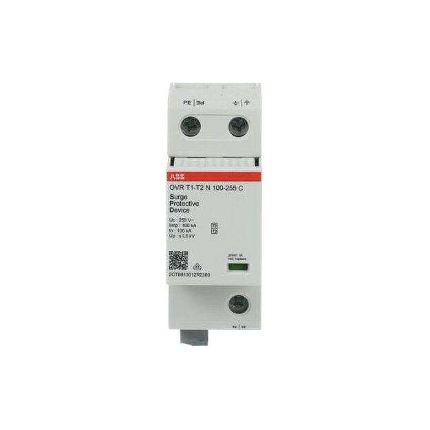 ABB 2CTB813011R2300 OVR T1-T2 N 100-255 P TS Kombiableiter 1p für TT/TNS Netze mit FM