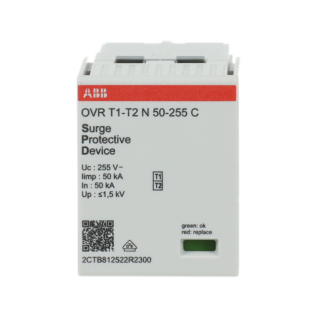 ABB 2CTB812522R2300 OVR T1-T2 N 50-255 C Ersatzmodul für OVR T1-T2 1N 50-255 P TS