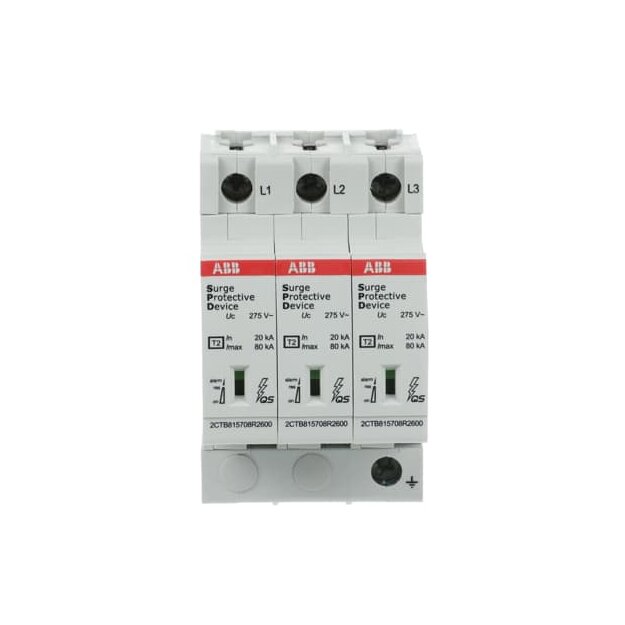 ABB 2CTB815708R0600 OVR T2 3L 80-275s P TS QS SPD T2 mit Reservevar 230/400V TNC 3P