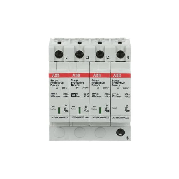 ABB 2CTB803983R1100 OVR T2 3N 40-350 P QS SPD Typ 2 für 230/400V TT-3 Phasen + TN-S
