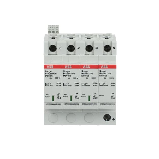 ABB 2CTB803983R0500 OVR T2 3N 40-350 P TS QS SPD Typ 2 für 230/400V TT-3 Phasen + TN-S