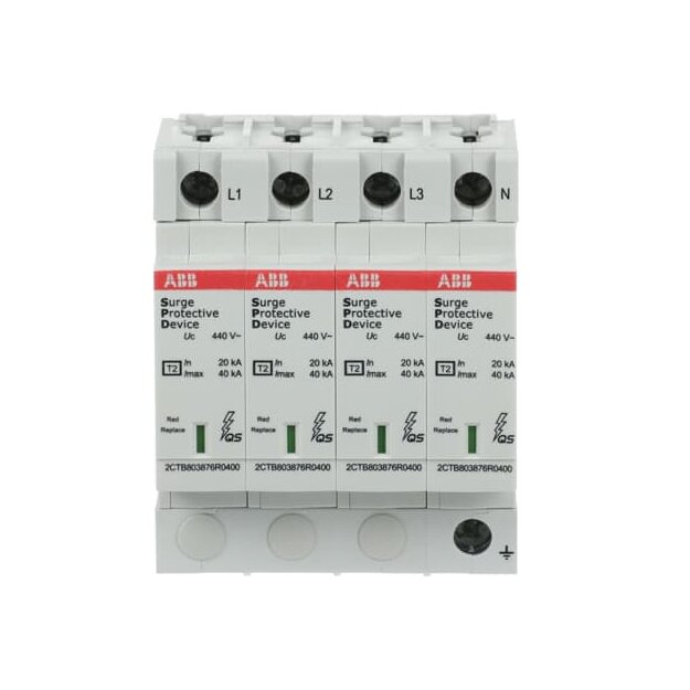 ABB 2CTB803873R5100 OVR T2 4L 40-440 P QS SPD T2 4-polig  Uc 440V  TNS Überspannungsschutz Typ 2
