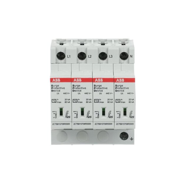ABB 2CTB815708R5200 OVR T2 4L 80-440s P QS SPD T2 mit Reservevar 400/690V TNS 3P