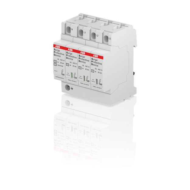 ABB 2CTB803873R1500 OVR T2 N3 40-440 P QS SPD Typ 2 für 400/690V TT-3 Phasen + TN-S