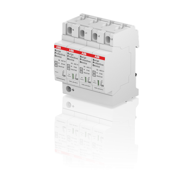 ABB 2CTB803873R1700 OVR T2-T3 N3 20-440 P QS SPD Typ 2 für 400/690V TT-3 Phasen + TN-S