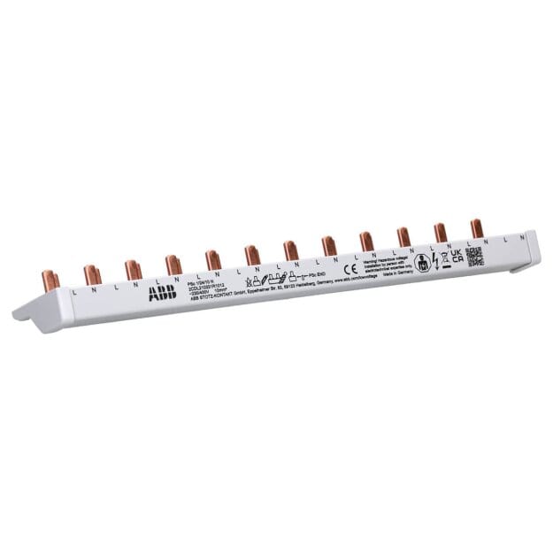 ABB 2CDL210331R1012 Phasenschiene PSc 1/24/10 N 1 Phase+N  12 Module  24Pins 10qmm für FI/LS DS301C