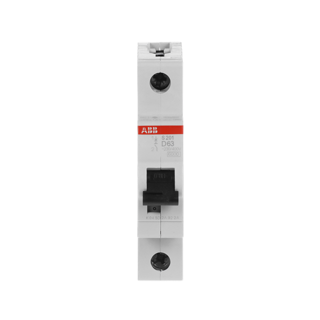 ABB 2CDS251001R0631 S201-D63 Sicherungsautomat D-Charakteristik  6 kA  63 A  1P