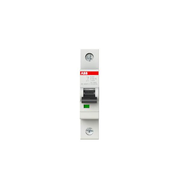 ABB 2CDS251001R0608 S201-Z63 Sicherungsautomat Z-Charakteristik  6 kA  63 A  1P
