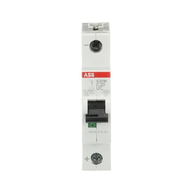 ABB 2CDS271061R0204 S201M-C20UC Sicherungsautomat C-Charakteristik  10 kA  20 A  1P