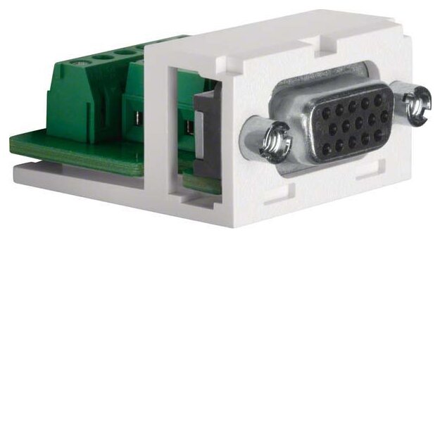 Berker 1994 VGA Modul Zubehör Polarweiß/schwarz