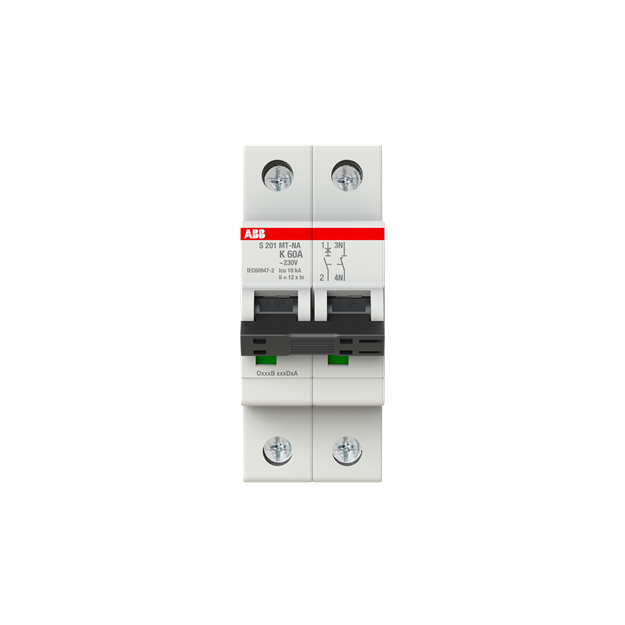 ABB 2CDS271446R0587 S201MT-K60NA Sicherungsautomat K-Charakteristik  10kA  60A  1P  +NA