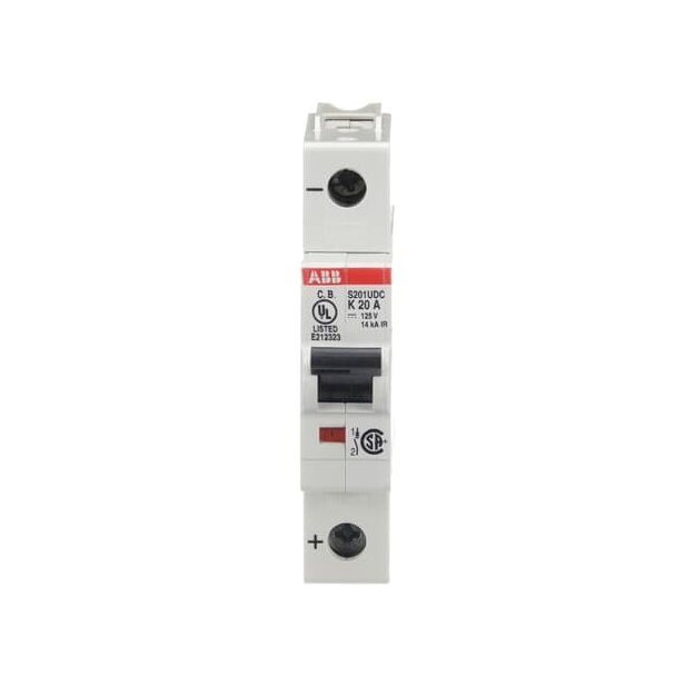 ABB 2CDS271517R0487 S201UDC-K20 Sicherungsautomat K-Charakteristik  14 kA  20 A  1P