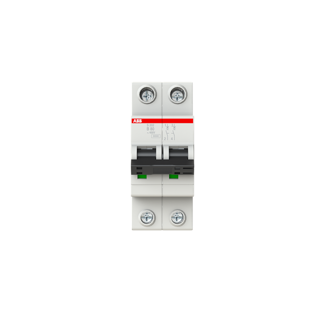 ABB 2CDS252001R0805 S202-B80 Sicherungsautomat B-Charakteristik  6kA  80A  2P