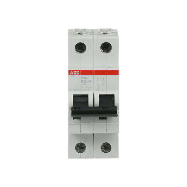 ABB 2CDS252001R0607 S202-K63 Sicherungsautomat K-Charakteristik  6 kA  63 A  2P