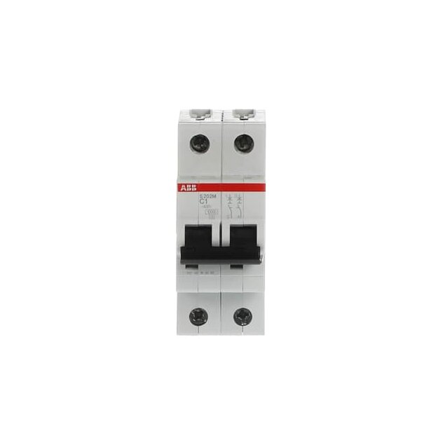 ABB 2CDS272001R0014 S202M-C1 Sicherungsautomat C-Charakteristik  10 kA  1 A  2P