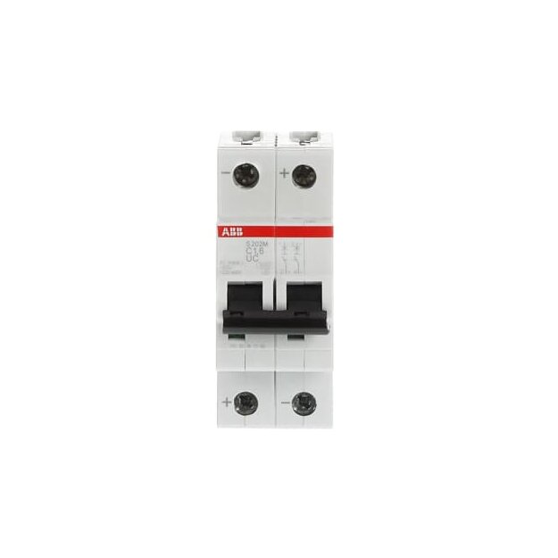 ABB 2CDS272061R0974 S202M-C1.6UC Sicherungsautomat C-Charakteristik  10 kA  1.6 A  2P