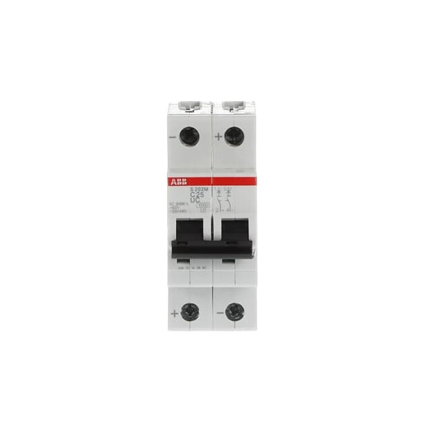 ABB 2CDS272061R0254 S202M-C25UC Sicherungsautomat C-Charakteristik  10 kA  25 A  2P