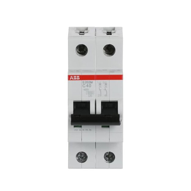 ABB 2CDS272001R0404 S202M-C40 Sicherungsautomat C-Charakteristik  10 kA  40 A  2P