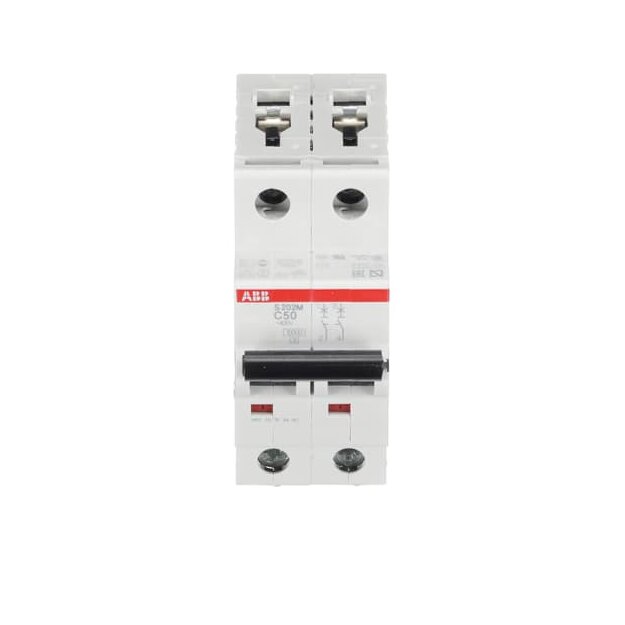 ABB 2CDS272001R0504 S202M-C50 Sicherungsautomat C-Charakteristik  10 kA  50 A  2P