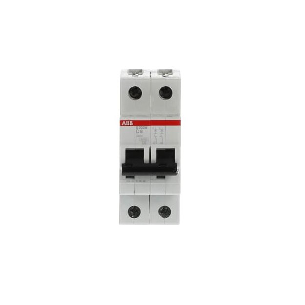 ABB 2CDS272001R0084 S202M-C8 Sicherungsautomat C-Charakteristik  10 kA  8 A  2P