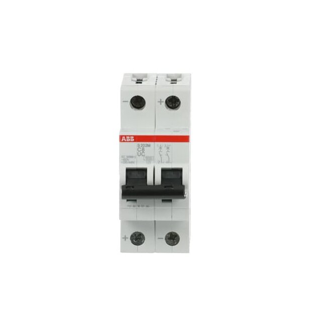 ABB 2CDS272061R0084 S202M-C8UC Sicherungsautomat C-Charakteristik  10 kA  8 A  2P