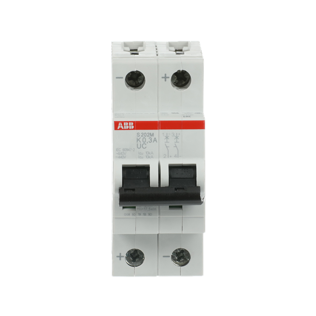 ABB 2CDS272061R0117 S202M-K0.3UC Sicherungsautomat K-Charakteristik  10 kA  0.3 A  2P