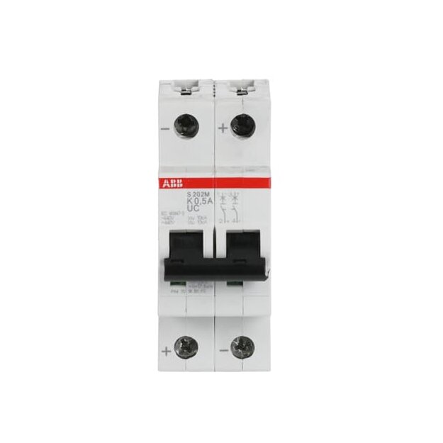 ABB 2CDS272061R0157 S202M-K0.5UC Sicherungsautomat K-Charakteristik  10 kA  0.5 A  2P