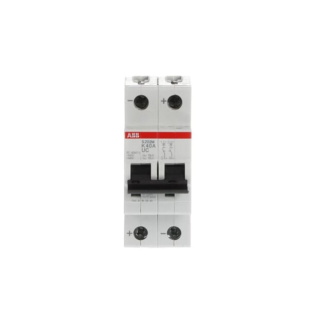 ABB 2CDS272061R0557 S202M-K40UC Sicherungsautomat K-Charakteristik  10 kA  40 A  2P