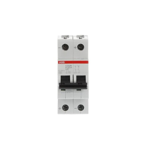 ABB 2CDS272061R0577 S202M-K50UC Sicherungsautomat K-Charakteristik  10 kA  50 A  2P