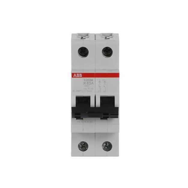 ABB 2CDS272001R0607 S202M-K63 Sicherungsautomat K-Charakteristik  10 kA  63 A  2P