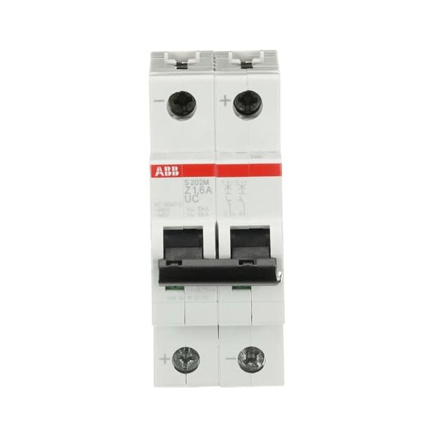 ABB 2CDS272061R0258 S202M-Z1.6UC Sicherungsautomat Z-Charakteristik  10 kA  1.6 A  2P