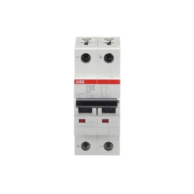 ABB 2CDS272061R0458 S202M-Z15UC Sicherungsautomat Z-Charakteristik  10 kA  15 A  2P