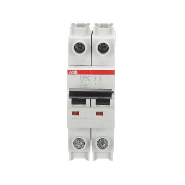ABB 2CDS272437R0087 S202MR-K0.2 Sicherungsautomat K-Charakteristik  10kA  0.2A  2P  RTT