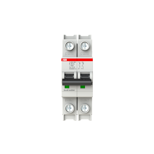 ABB 2CDS272437R0517 S202MR-K25 Sicherungsautomat K-Charakteristik  10kA  25A  2P  RTT