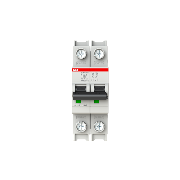 ABB 2CDS272437R0577 S202MR-K50 Sicherungsautomat K-Charakteristik  10kA  50A  2P  RTT