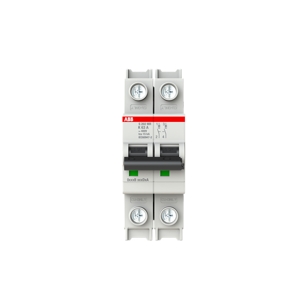 ABB 2CDS272437R0607 S202MR-K63 Sicherungsautomat K-Charakteristik  10kA  63A  2P  RTT