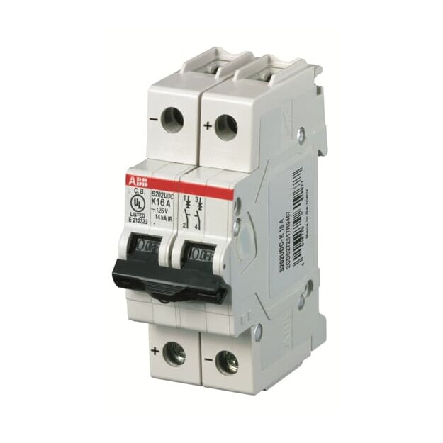 ABB 2CDS272517R0447 S202UDC-K13 Sicherungsautomat K-Charakteristik  14 kA  13 A  2P  UL489